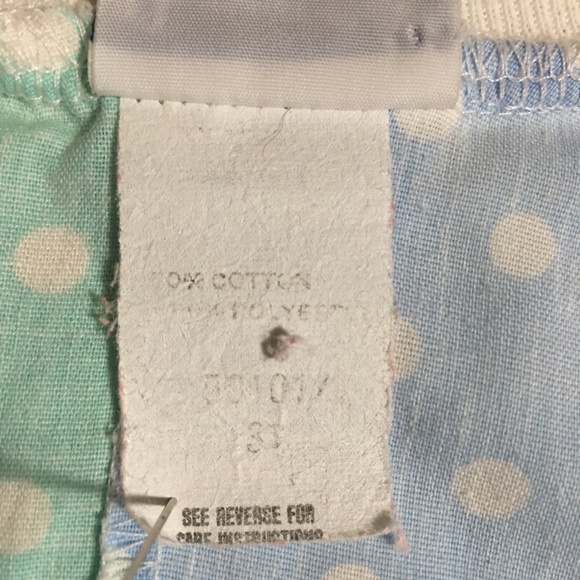 Vtg Precious Originals body suit romper polkadot zips pink blue green white 3T - Picture 11 of 14